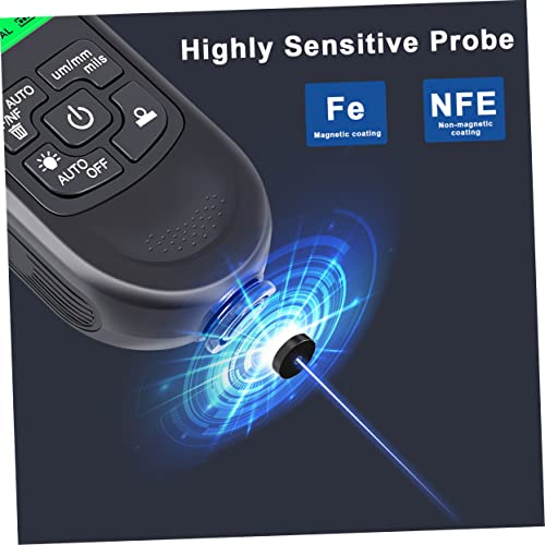 Medidor digital de espesor para pintura automotriz 3 piezas miniatura 4