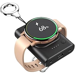 Cargador Reloj Samsung Galaxy Watch Active 2 Phelinta para Cargador de Reloj Samsung, Cargador portátil para el Galaxy Watch 4 de 1800mAh Cargador para Relojes de Viaje con Llavero para Galaxy Watch 6/6 Classic/Pro/5/4/3/Active 2/Gear S3/S2