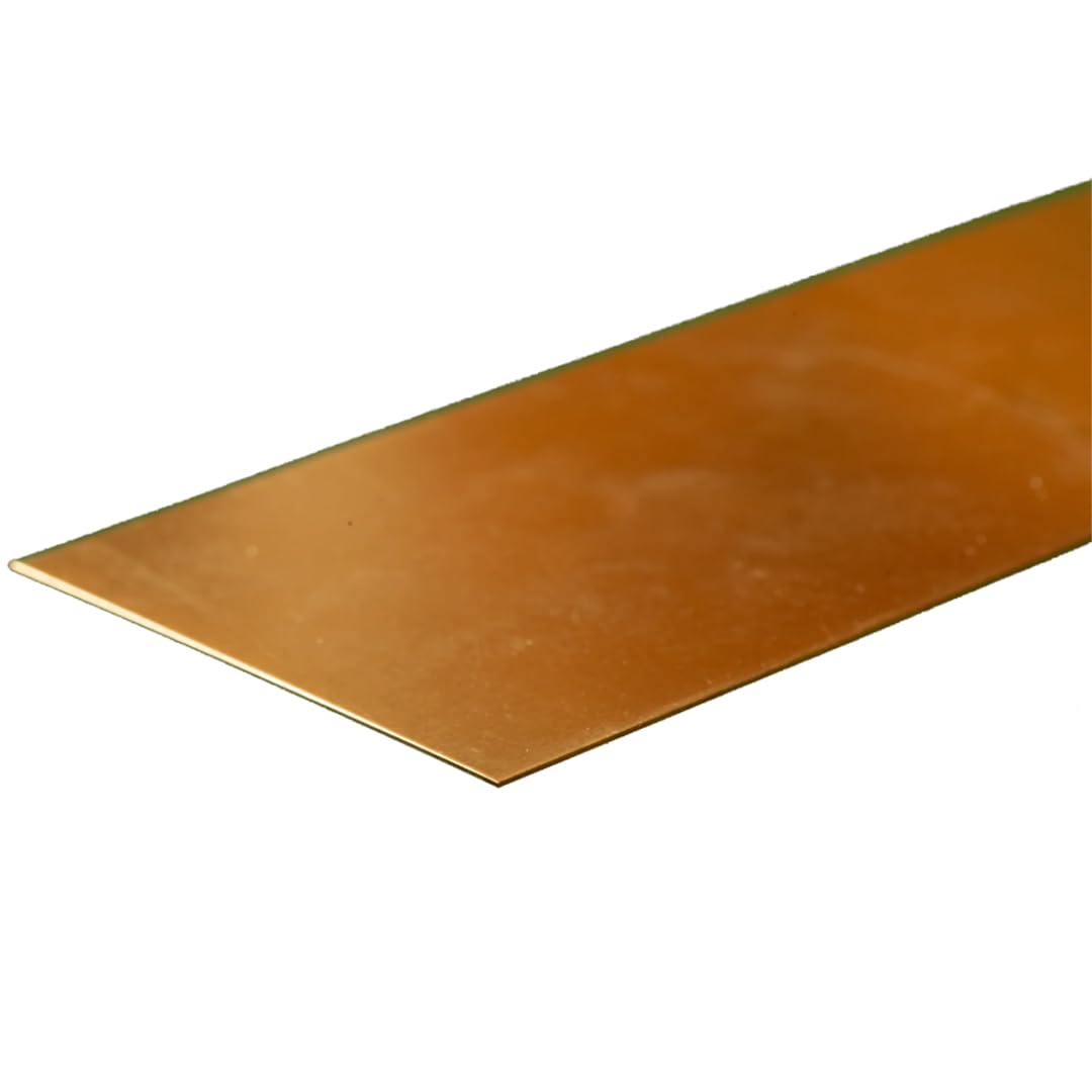 K&S Brass Strip - 0.016" x 1/4" x 12" -9