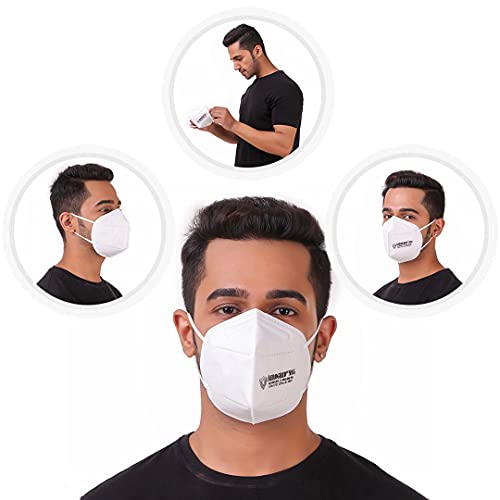 AeroGrid-FFP2-Pack-of-10-White-Earloop-Reusable-N95-Mask-for-Unisex AeroGrid FFP2 | 270 GSM | Pack of 10 | 5 Layers | ISI Mark | BIS Certified | EN 149 European Std. Certified | Premium…