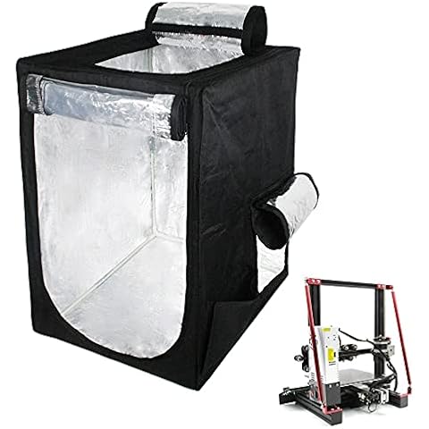Zeberoxyz 3D Printer Warm Enclosure,3D Printer Covers,Folding shed,Constant Temperature Dustproof, Fireproof Heating Tent, Noise Reduction for 3D Printer Ender3/Ender 3 pro-18.9x23.6x28.3inch Cover