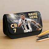 KRAFTYGIFTS Personalised Ronaldo Pencil Case Football Legend School Pen Bag Boys Footballer Stationary Gift LUP09 - Image 2