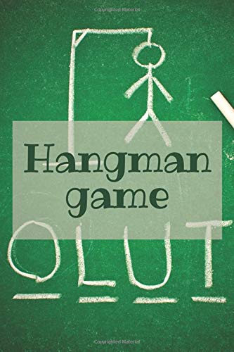 Hangman game - editable book with 100 pages - suitable for kids and adults - play with family or friends and become an expert on words - gift idea for ... Cover with the game on the school blackboard