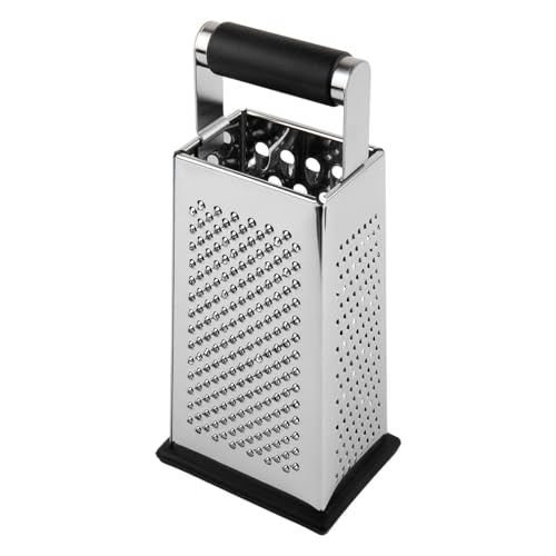 Rallador 4 caras de acero inoxidable con mango cómodo miniatura 5