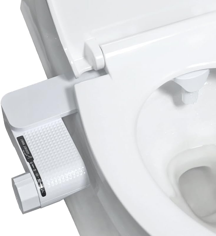 Bidé, accesorio de bidé para inodoro, bidé de agua dulce no eléctrico con boquilla autolimpiante, fácil instalación en el hogar