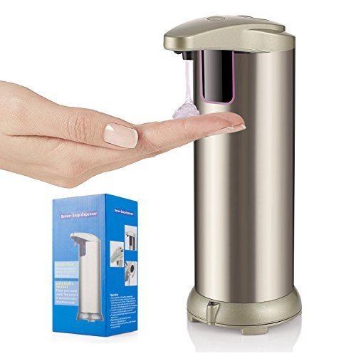 Opaceluuk Automatic Touchless Soap Dispenser, Fingerprint Resistant Stainless Steel Hand Soap Dispenser