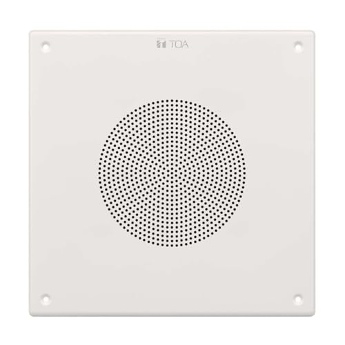 TOA Electronics IP-A1PC580S Surface-Mount IP Square Speaker, White; Built-in 8W
