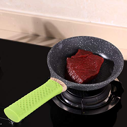 5 Pieces Silicone Hot Handle Holder Rubber Pot Sleeve Heat Resistant Kitchen Potholders For Cast Iron Pans, Metal Frying Pans, Skillets, Griddles, 5 Colors #TOP5