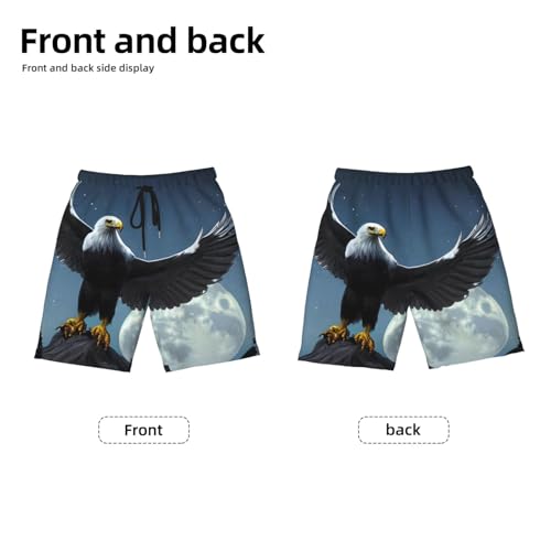 Eagle Under The Stars Youth Beach Pants, Soft and Breathable, with Drawstring Waist, Suitable for Sports and Leisure.2