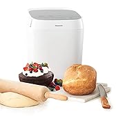 Panasonic SD-ZP2000WXE Macchina per il Pane Artigianale a Pagnotta Croccante, Cottura Senza Glutine, Doppio Sensore di Temperatura, 18 Programmi Automatici, Bianco