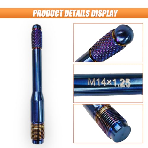 Image of M14x1.25 Car Wheel Alignment Pin, Car Wheel Changing Alignment Tool, Wheel Bolt Guide Pin, Wheel Hanger Balancing and Guide Tool, Wheel Alignment Kit for Most Cars