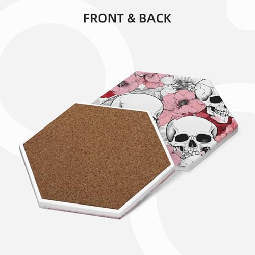 Dessous de verre hexagonaux céramique liège lot de 6 protection table cuisine - 7