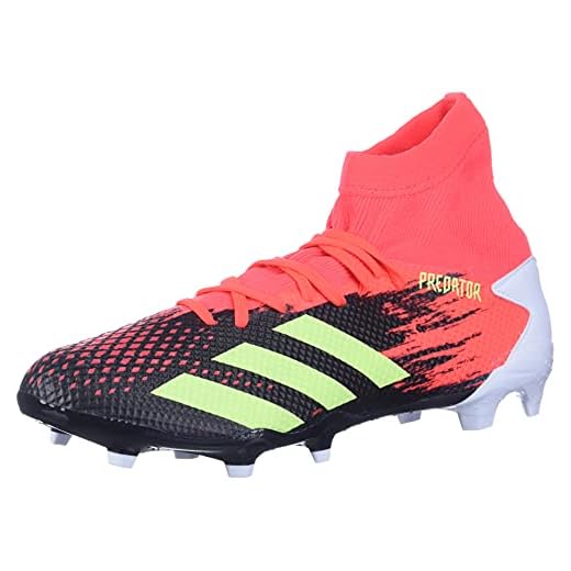 adidas Predator 20.3 Firm Ground Soccer Shoe (mens) Black/Signal Green/Pop 12.5K