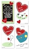 Nerdy Words Mini Science Valentines (Set of 24, Wallet-Sized) for Valentine's Day