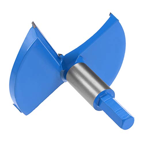 Uxcell Forstner Drill Bits 95Mm, Tungsten Carbide Wood Hole Saw Auger Opener, Woodworking Hinge Hole Drilling Boring Bit Cutter (Blue, Gray) #TOP3