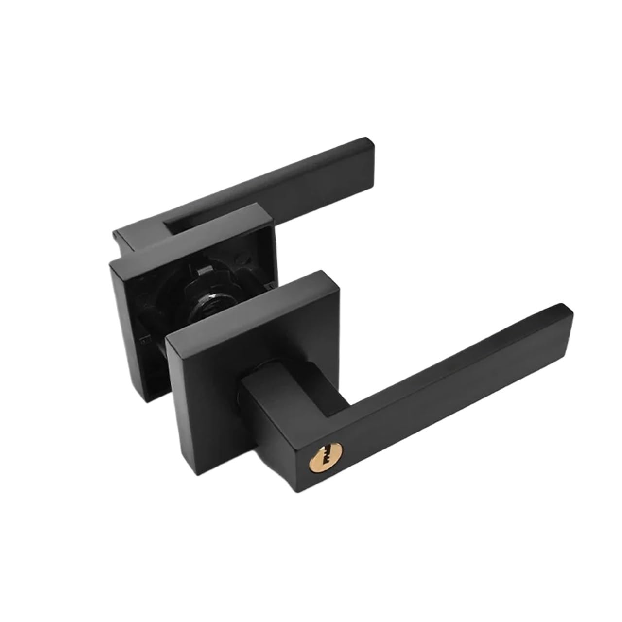 Indoor Bedroom Three Bar Handle Lock Door Lock Handle Lock 1Pcs