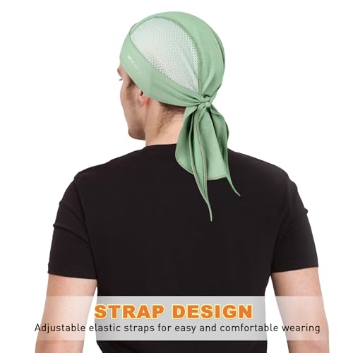 Image of YANIKY Bandanas Skull Caps for Men, Women Skull Cap Helmet Liner Cycling Hat Durags Motorcycle Bandana Sweat Wicking Do Rag