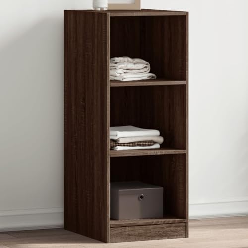 Armario de madera marrón 48x41x102cm con espacio de almacenamiento estable