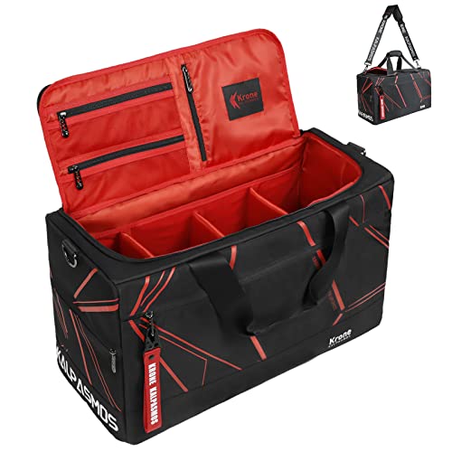 Sneaker Bag, Sport Duffel Bag for Men Women, Gym Bag, Gear Bag, Krone Kalpasmos Versatile Travel Duffel Bag with 3 Removable Dividers, Designer Collection