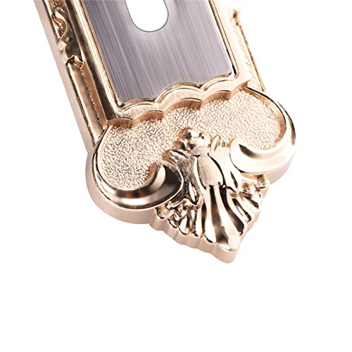 Fechadura De Porta Estilo Europeu Retrô, Fechadura De Porta De Entrada Vintage De Liga De Alumínio C