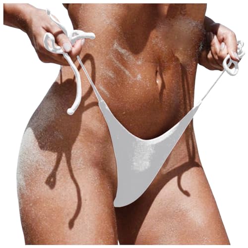 Generisch 2025   Biquini brasileño para mujer, con cordones y cintura baja, tanga con lazo lateral, traje de baño, moda de playa