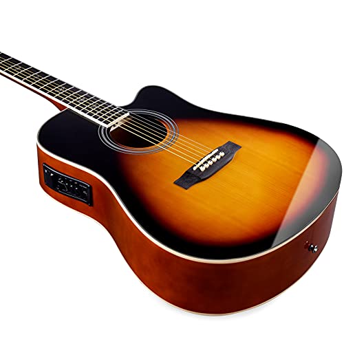 Winzz Guitare Acoustique Sunburst…… - Les Beatles, Paul McCartney, John Lennon, RIngo Starr, George Harrison Winzz Guitare Acoustique Sunburst…… – Image 5