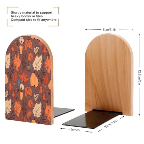 Sujetalibros de madera resistente y antideslizante que evita la caída de libros 3