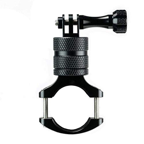 Handlebar Mount For Gopro Action Cameras With 360 Swivel - Bike Mount Works With Gopro Hero3, Hero4, Hero5, Hero6, Hero7 – 100% Cnc Aluminum, 22-34Mm Adjustable Clamp Works With Most Mountain Bikes #TOP1