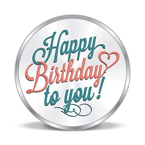 Image of Precious Moments Happy Birthday Silver Coin 10 Grams | 20 Gram | 50 Gram BIS Hallmarked 999 Purity with Gift Box by ACPL