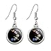 GRAPHICS & MORE Solar System Planets Mercury Venus Mars Earth Moon Jupiter Saturn Uranus Neptune Novelty Dangling Drop Charm Earrings