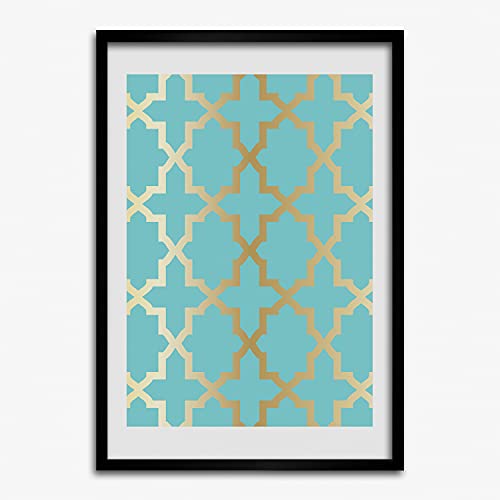 Tableau 50x70 cm Tulup motif arabe pour sublimer la décoration de votre salon moderne