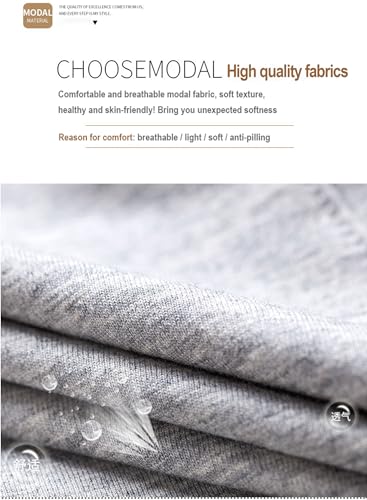 Men's Sleep Sets,Modal Pajamas Set Ultra Soft Sleepwear Short Sleeve Top & Shorts PJS Lounge Set 2 pieces4