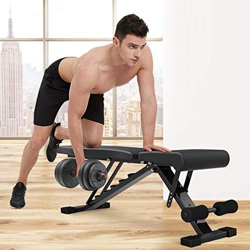 [US Fast Shipment] Foldable Weight Bench, Adjustable Workout Bench for Home Gym, Support 770lbs, Strength Training Benches for Full Body Workout, [2020 Upgraded Version]