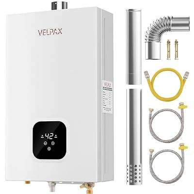 Propane Tankless Water Heater, 4.21GPM 16L Indoor,Constant Propane Water Heater,Instant Hot Propane Gas Water Heater with Fahrenheit Digital Display,Multi-Protection