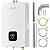 Natural Gas Tankless Water Heater,4.21GPM 16L Indoor,Instant Hot Gas Water Heater,Constant Natural Water Heater with Fahrenheit Digital Display,Multi-Protection