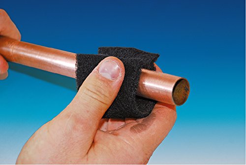 ROTHENBERGER Industrial Reinigungspad Reinigungs Vlies zum Reinigen Lötstelle Kupferrohr, 5 Stück, Abmessung pro Vlies: 14 x 7 x 4 cm