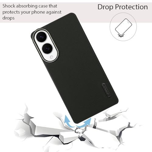 Image of NIUKIN Super Frosted Shield Pro Soft Mobile Back Case for Samsung Galaxy S25 Edge | Shockproof Scratchproof Cover | Black