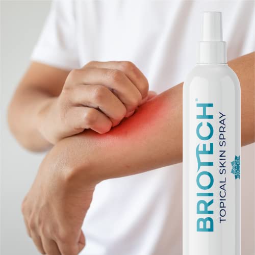 Briotech Topical Skin Spray, Pure Hypochlorous Acid Spray, Face & Body Hocl Mist, Support Irritations, Soothe Redness, Eyelid Eyelash Bumps, Dry Skin & Scalp, Athletic Itch, Toenail Cleanser #TOP5