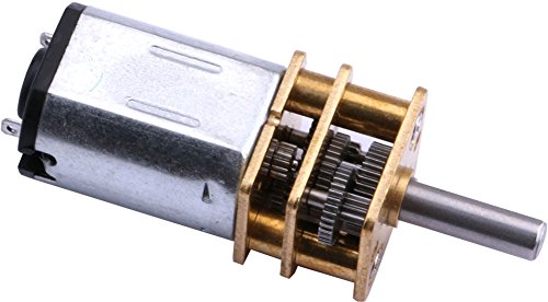 Yeeco DC 3-6V 100RPM Torque Mini Speed Reduction Motor with Metal Gearwheel Replacement 10mm Shaft for DIY RC Car Robot Model Engine Toys Parts