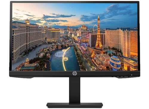 Image of HP P22h G4 22 Inch Class Monitor 2-Pack, FHD 1920 x 1080, LED Backlit, IPS, Vesa Compatible, Anti-Glare, Tilt (HDMI, VGA and DisplayPort) for Home and Office