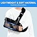 SILAIDESI Kids Mesh Arm Sling for Children's Shoulder Injury - Adjustable Shoulder Immobilizer for Child Arm Support, Pediatric Fracture & Dislocation Recovery (Black, XS)