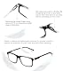 Missfive 2 Pack Gleitsichtbrille Herren Gleitsicht Lesebrille Multifokale Blaulichtfilter Vollrand Raumcomfort-Brillen Mit Federscharniere (Schwarz&Blau, Nähe-Mittlere Entfernung, 2.75x)