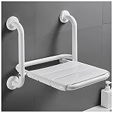✔ CONSTRUCCIÓN ROBUSTA: Banco de baño plegable. Utilice un tubo de acero inoxidable a prueba de herrumbre y no herrumbroso que pueda usarse durante mucho tiempo en ambientes húmedos. Resistente al desgaste y resistente al fuego.