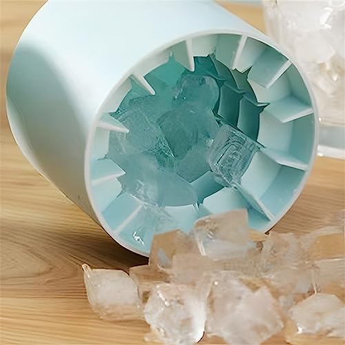 Bandeja para cubitos de hielo en silicona gris con sistema de congelación rápida. 4