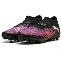PUMA Future 8 Match MG, Zapatillas de fútbol Unisex Adulto, Black White-Glowing Red, 42.5 EU