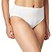 Bali Women's Hi-Cut Panties, High-Waisted Smoothing Panty, High-Cut Brief Underwear for Women, Comfortable Underpants, White, 8