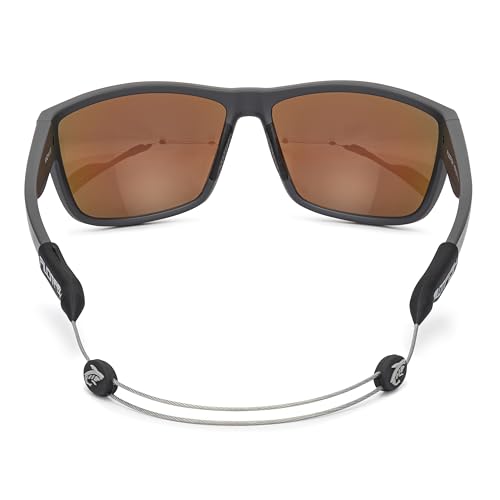 Image of Pilotfish No Tail Adjustable Eyewear Retainer Cable Strap: Sunglasses, Eyeglasses, Glasses (16 Inch, Gunmetal Gray)