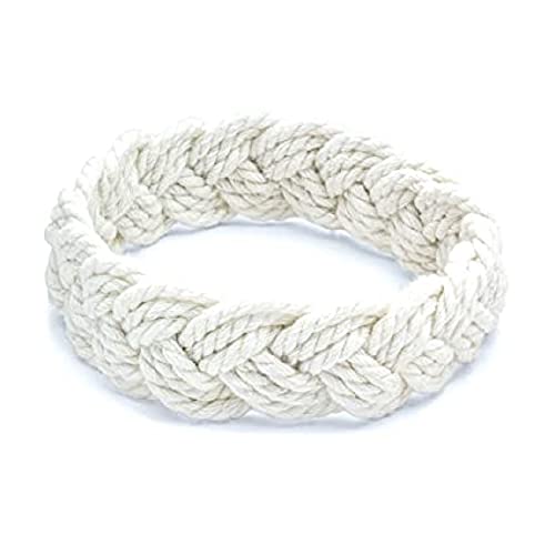 Artisan Owl White Cotton Sailor Knot Bracelet - Main Image