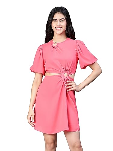Image of oxolloxo Women Ring Fashioned Cut-Out Party Dress