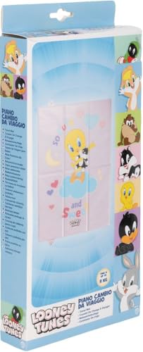 Warner Bros Looney Tunes Piano Cambio Pieghevole Per Bambini, Perfetto Per Il Viaggio, Salvaspazio, Morbido E Dotato Di Chiusura Con Bottone, Dimensioni 61 Cm X 39 Cm - 7